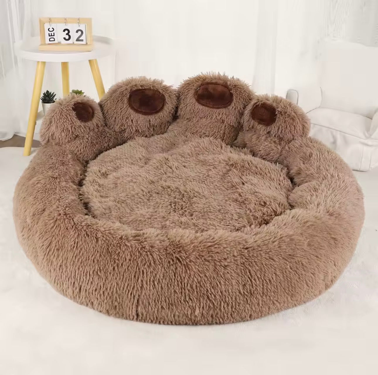 Lit en Peluche Confortable pour Chiens & Chats apaisant et moelleux