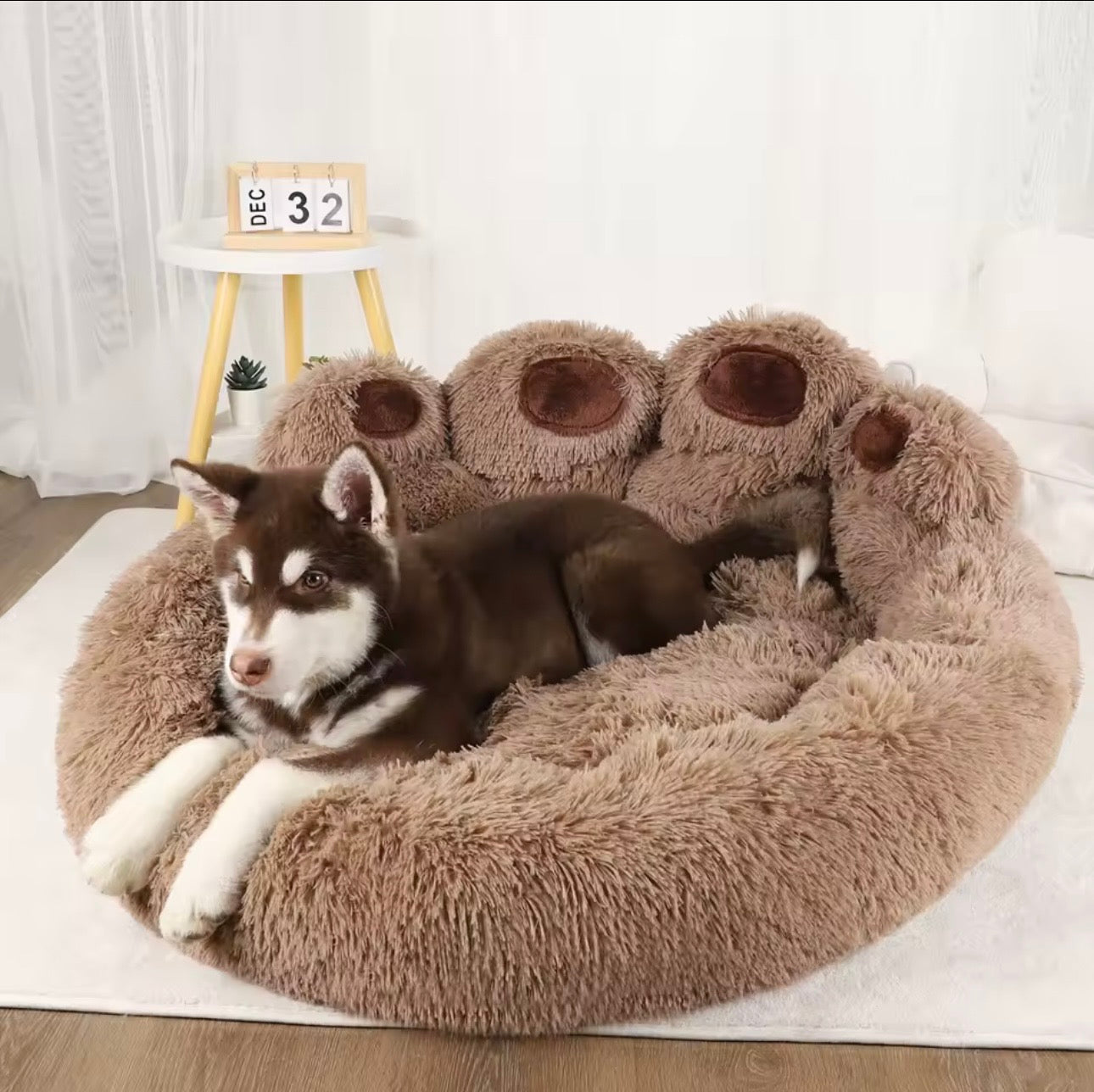 Lit en Peluche Confortable pour Chiens & Chats apaisant et moelleux