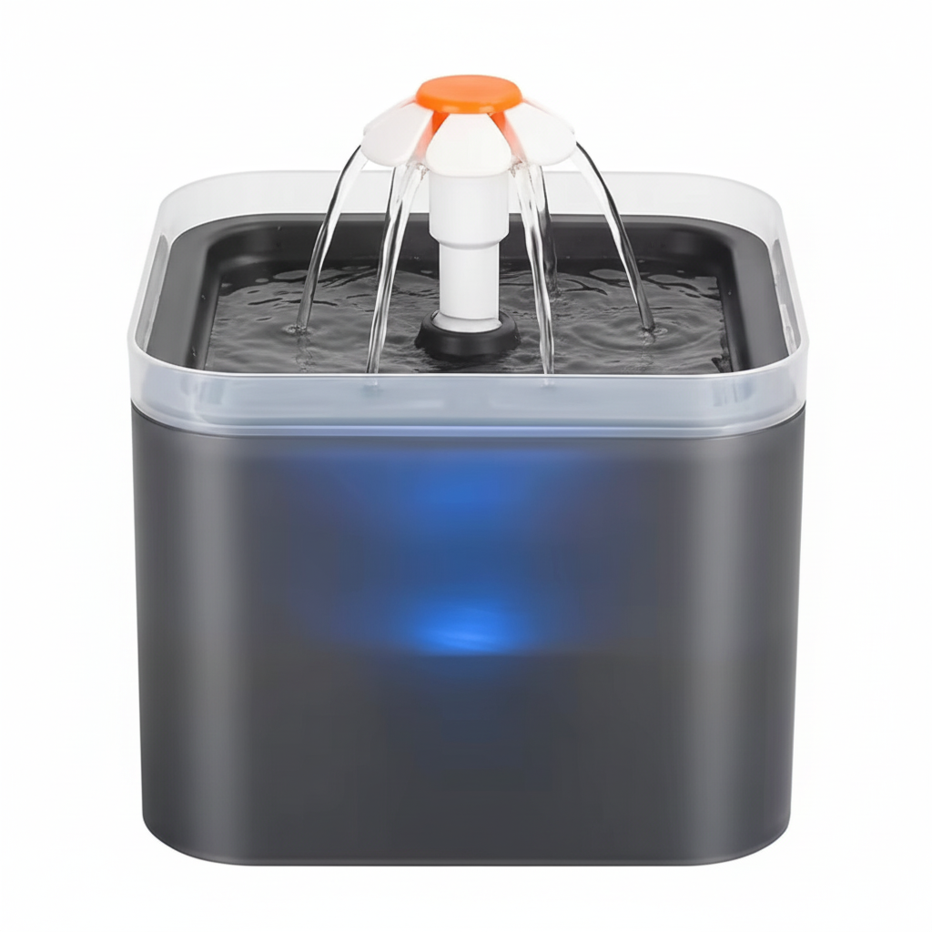Fontaine à Eau Silencieuse pour Chat et Chien - 2.5L avec Filtre Triple Action