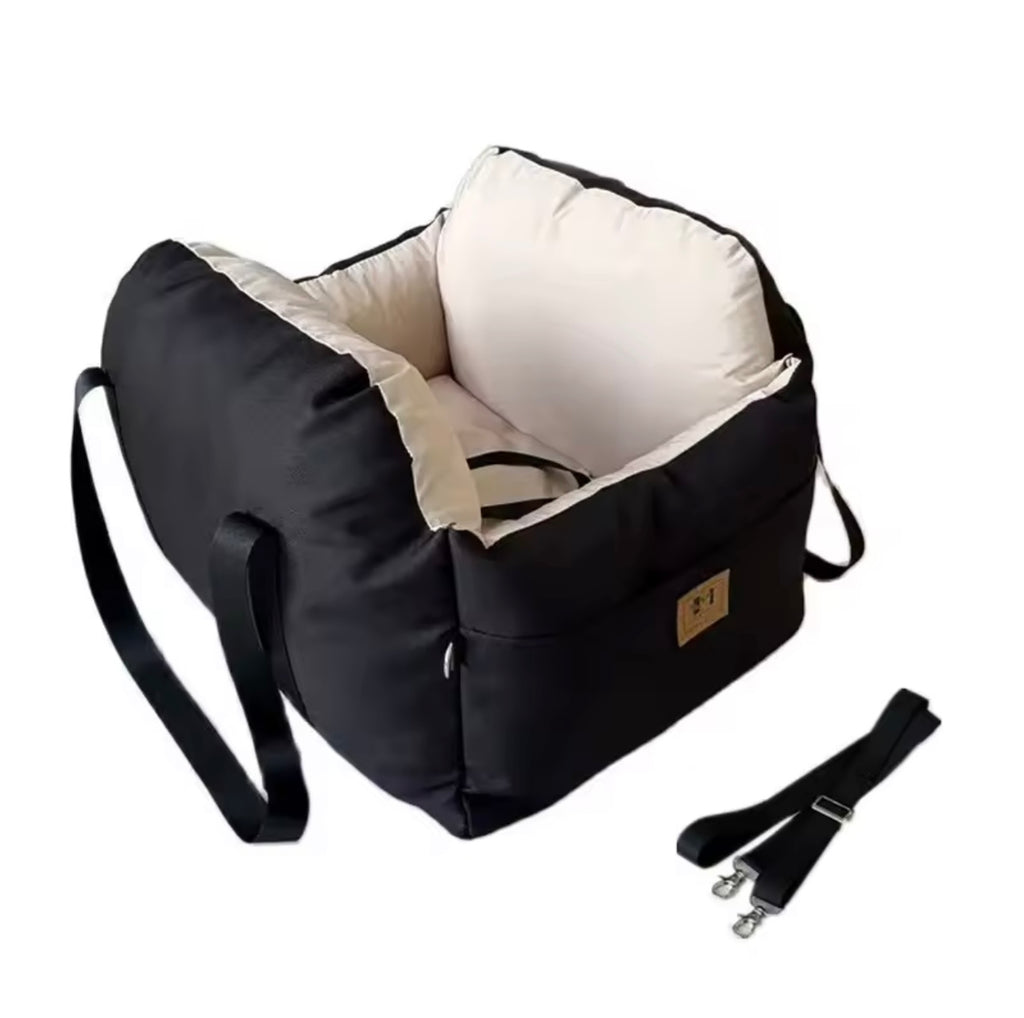 Lit de Voyage 2-en-1 pour Chien - Siège Auto Sécurisé & Sac de Transport Ultra-Confort