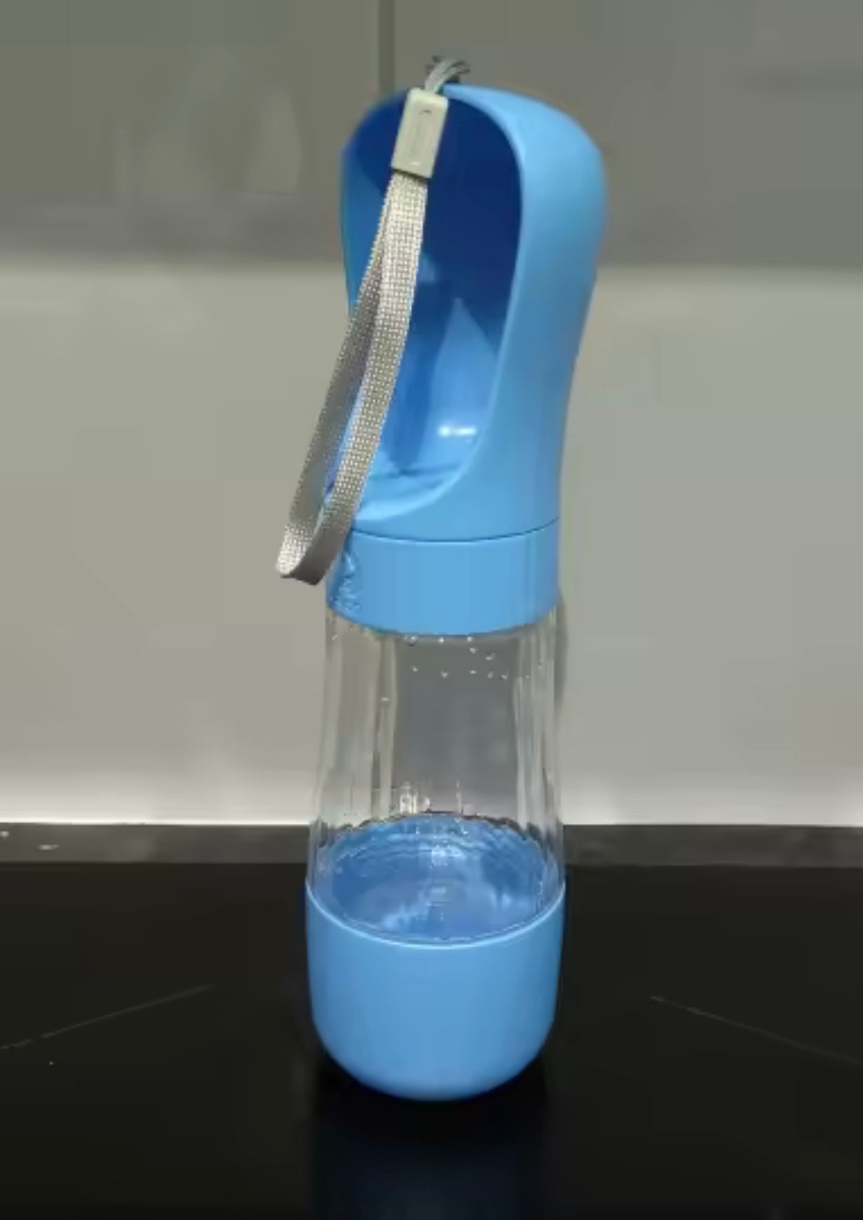 Gourde Portable 2-en-1 pour Chien et Chat - Distributeur d'Eau et Croquettes.