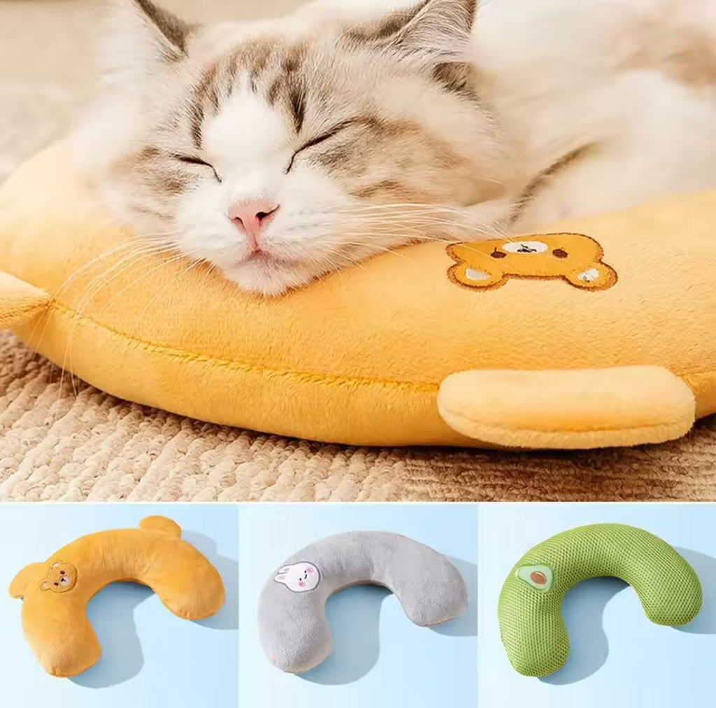 Coussin apaisant de forme arrondi pour animaux