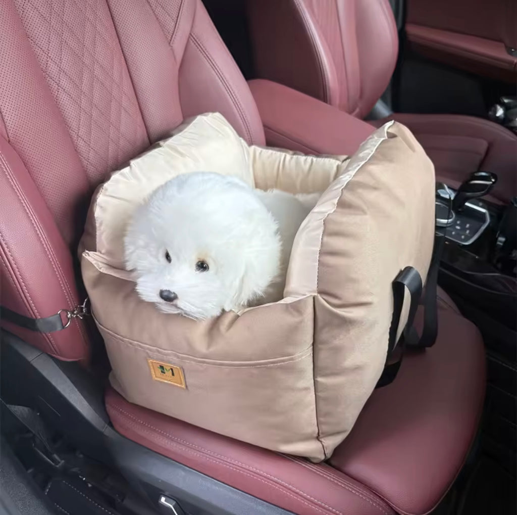 Lit de Voyage 2-en-1 pour Chien - Siège Auto Sécurisé & Sac de Transport Ultra-Confort