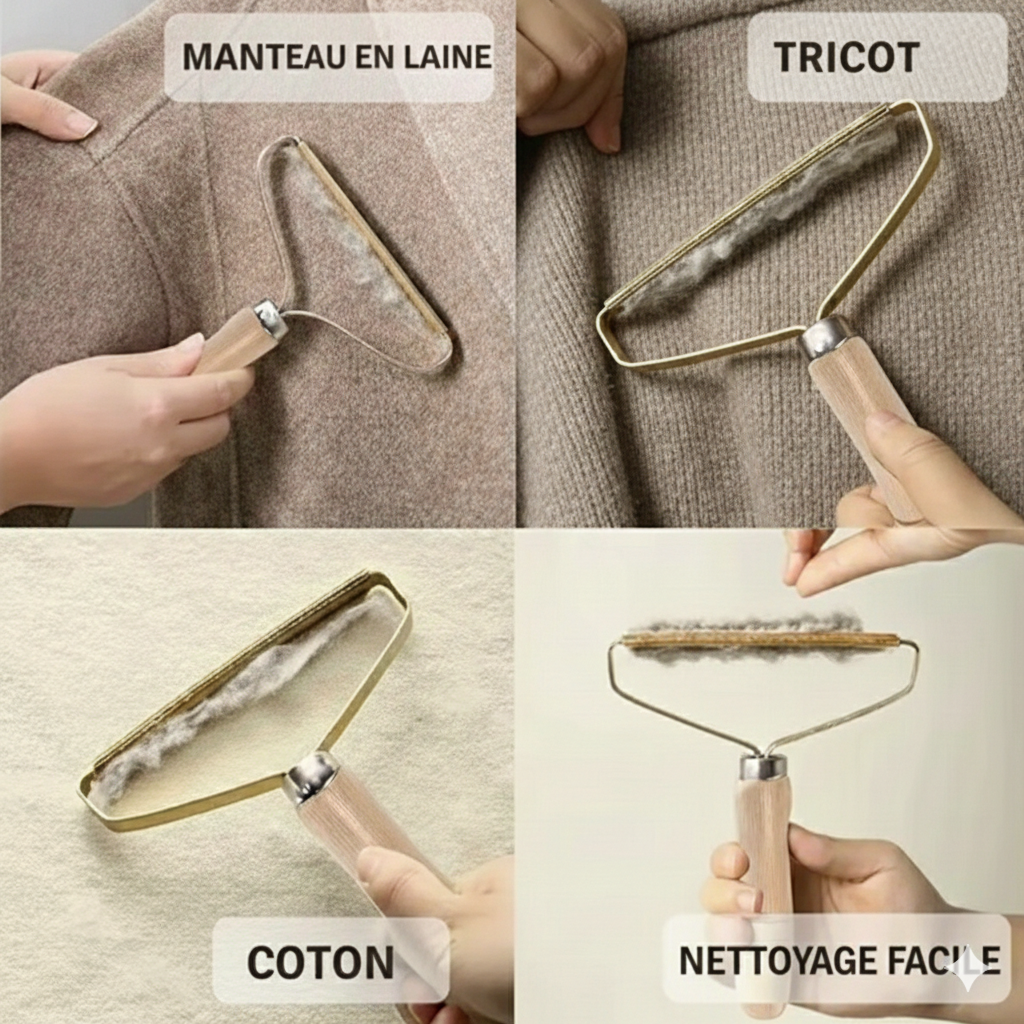 Rasoir Anti-Poils Premium - L'Éliminateur Magique pour Tapis et Vêtements