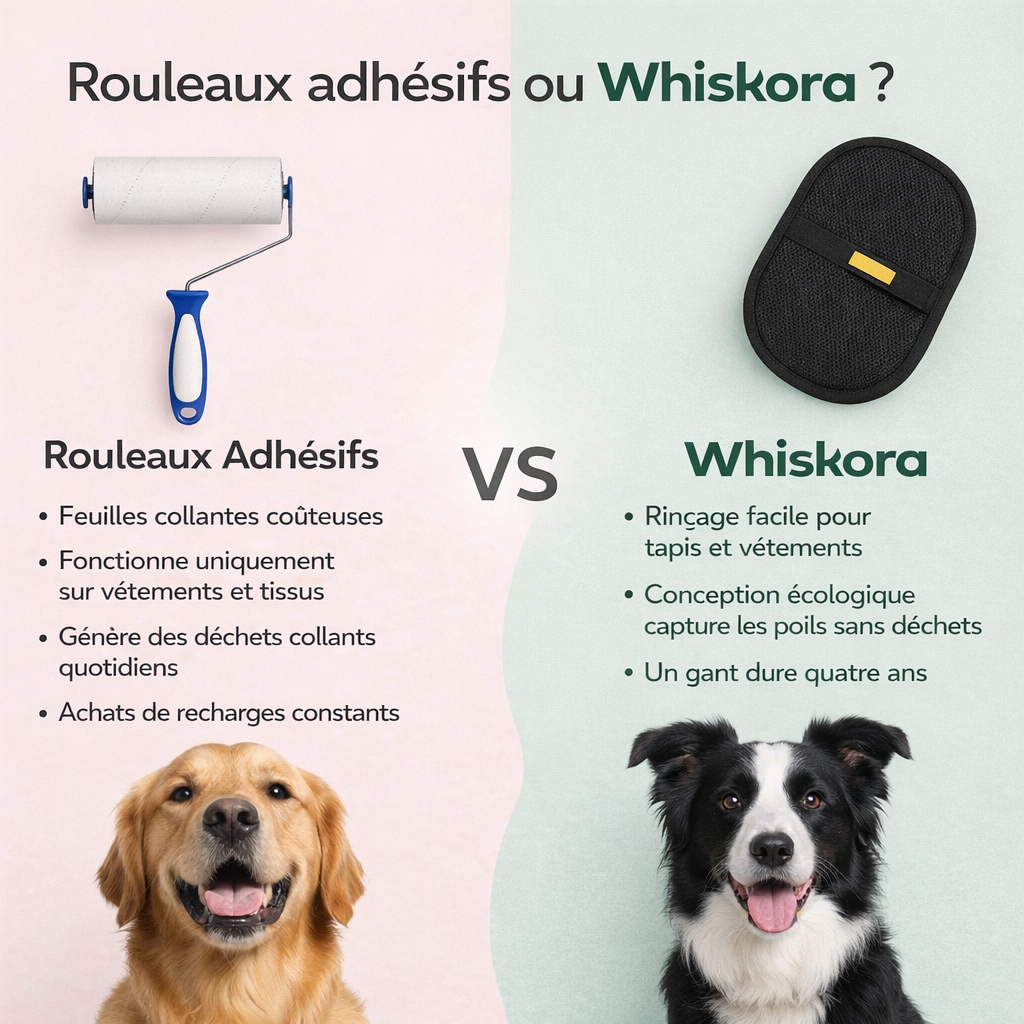 Gant Anti-Poils Réutilisable – Élimine Poils de Chat & Chien sur Canapé, Vêtements et Tapis